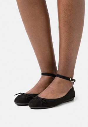Balerinky Anna Field Ankle Remienkove Ballet Pumps Damske Čierne | 439-FCNPXM