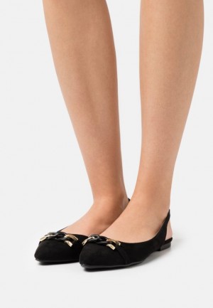 Balerinky Anna Field Ankle Remienkove Ballet Pumps Damske Čierne | 362-EYIFHJ