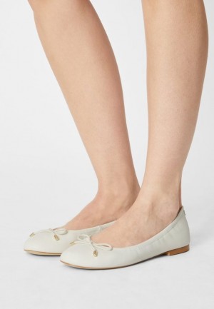 Balerinky Anna Field Ballet Pumps Damske Biele | 920-UQJDRX
