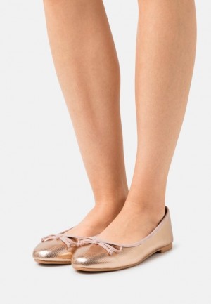 Balerinky Anna Field Ballet Pumps Damske Ruzove Zlate | 723-ICWMLE