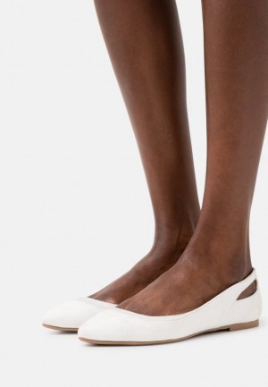 Balerinky Anna Field Ballet Pumps Damske Biele | 720-MAEUDQ