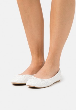 Balerinky Anna Field Ballet Pumps Damske Biele | 701-DVSRHT