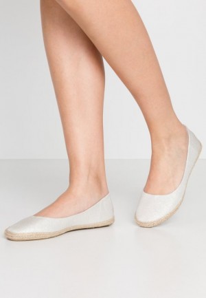 Balerinky Anna Field Espadrilles Damske Strieborne | 478-HWZRDU