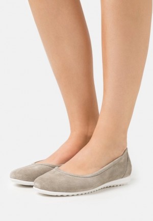 Balerinky Anna Field Kozene Pohodlie Ballet Pumps Damske Siva | 569-KWYNCE