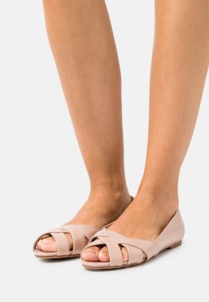 Balerinky Anna Field Peeptoe Ballet Pumps Damske Svetlo Ruzove | 673-QMXGRC