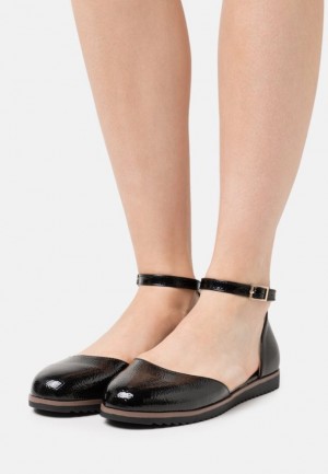 Balerinky Anna Field Pohodlie Ankle Remienkove Ballet Pumps Damske Čierne | 109-YMLRVK