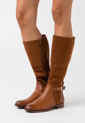 Cizmy Anna Field Boots Damske Hnede | 406-UCOMFG