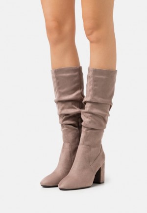 Cizmy Anna Field Boots Damske Siva Hnede | 527-NKRHTJ