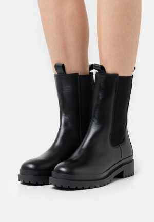 Cizmy Anna Field Boots Damske Čierne | 064-PCFQZJ