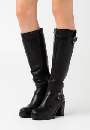Cizmy Anna Field Boots Damske Čierne | 957-CVAZYU