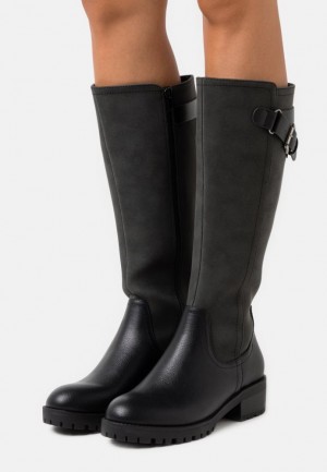 Cizmy Anna Field Boots Damske Čierne | 960-EXJBDT