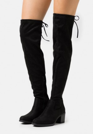 Cizmy Anna Field Over The Knee Boots Damske Čierne | 987-QWFMNC