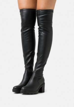 Cizmy Anna Field Over The Knee Boots Damske Čierne | 548-QVXSNB