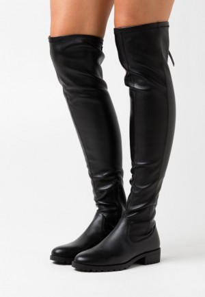 Cizmy Anna Field Over The Knee Boots Damske Čierne | 493-LXZKJW