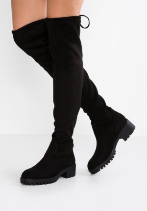 Cizmy Anna Field Over The Knee Boots Damske Čierne | 473-WCROVH