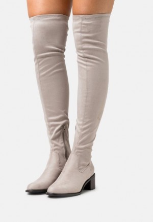 Cizmy Anna Field Over The Knee Boots Damske Svetlo Siva | 423-BNSQZL