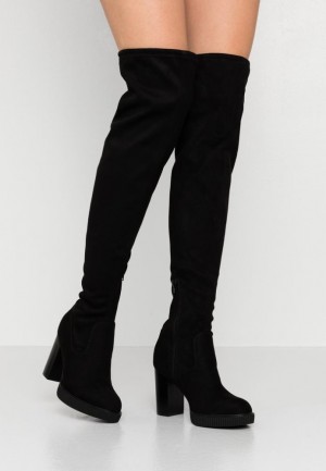 Cizmy Anna Field Over The Knee Boots Damske Čierne | 359-IHCSQN
