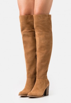 Cizmy Anna Field Over The Knee Boots Damske Hnede | 932-XSFBMA
