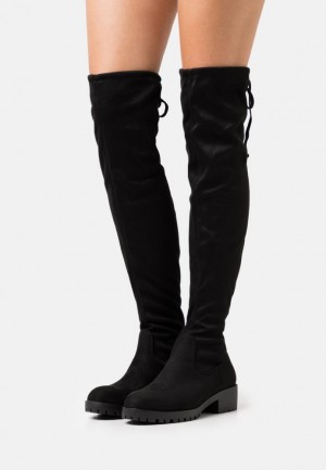Cizmy Anna Field Over The Knee Boots Damske Čierne | 283-GBXRAI