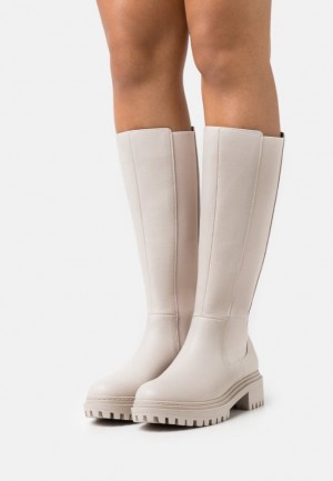 Cizmy Anna Field Platforme Boots Damske Biele | 923-BKETUR