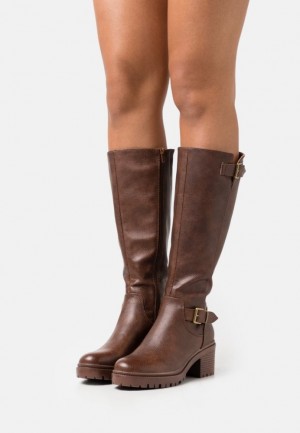 Cizmy Anna Field Platforme Boots Damske Hnede | 705-CWMEOJ