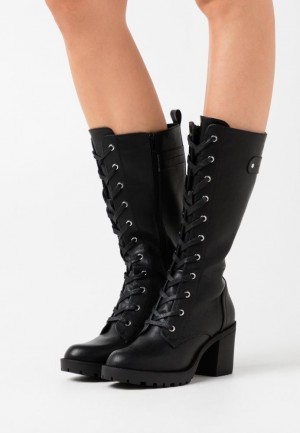 Cizmy Anna Field Platforme Boots Damske Čierne | 702-NVIHCQ