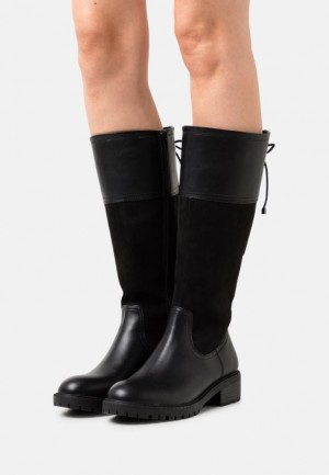 Cizmy Anna Field Pohodlie Cipkovane Up Boots Damske Čierne | 428-WMCVGB