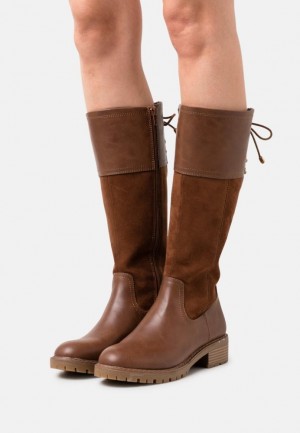 Cizmy Anna Field Pohodlie Cipkovane Up Boots Damske Hnede | 146-FMGAYU