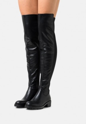 Cizmy Anna Field Pohodlie Over The Knee Boots Damske Čierne | 537-BGKZEW