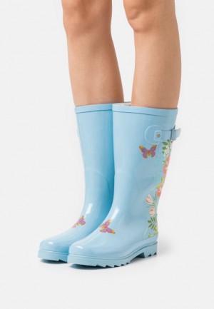 Cizmy Anna Field Wellies Damske Svetlo Modre | 058-EKMFGC