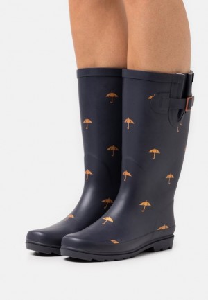 Cizmy Anna Field Wellies Damske Tmavo Modre | 271-XBFCQY