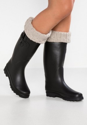 Cizmy Anna Field Wellies Damske Čierne | 908-RDWUSF
