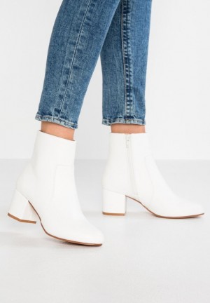 Clenkove Topanky Anna Field Ankle Boots Damske Biele | 021-MGFXBS