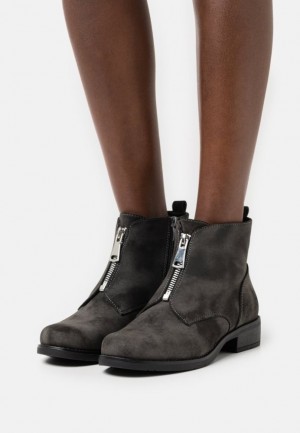Clenkove Topanky Anna Field Ankle Boots Damske Tmavo Siva | 583-TCPZJF
