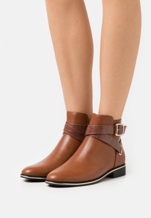 Clenkove Topanky Anna Field Ankle Boots Damske Hnede | 578-WNQFIU