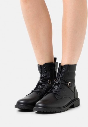 Clenkove Topanky Anna Field Cipkovane Up Ankle Boots Damske Čierne | 532-QBVDTW