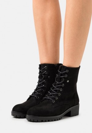 Clenkove Topanky Anna Field Cipkovane Up Ankle Boots Damske Čierne | 928-HRQBWV