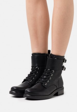Clenkove Topanky Anna Field Cipkovane Up Ankle Boots Damske Čierne | 967-RDTVGQ
