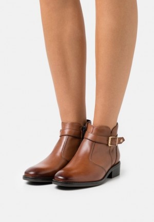 Clenkove Topanky Anna Field Kozene Ankle Boots Damske Hnede | 941-YFWVCX