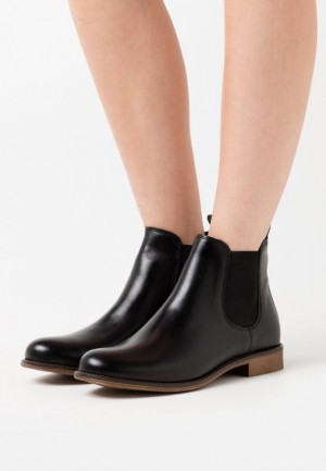 Clenkove Topanky Anna Field Kozene Ankle Boots Damske Čierne | 389-WJDNSF