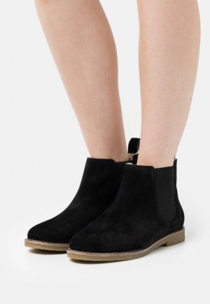Clenkove Topanky Anna Field Kozene Ankle Boots Damske Čierne | 065-RVZGOH