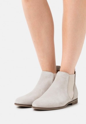 Clenkove Topanky Anna Field Kozene Ankle Boots Damske Siva | 782-CGXFHD