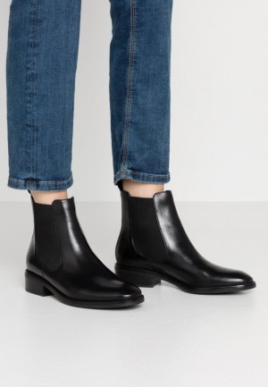 Clenkove Topanky Anna Field Kozene Chelseas Klasické Ankle Boots Damske Čierne | 842-GEPATC