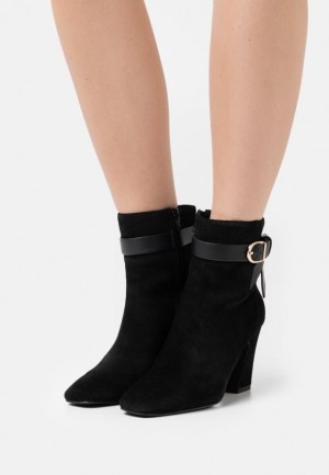Clenkove Topanky Anna Field Kozene High Na Podpatku Ankle Boots Damske Čierne | 168-IJXMEC