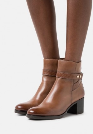 Clenkove Topanky Anna Field Kozene Klasické Ankle Boots Damske Hnede | 530-UNOZAS