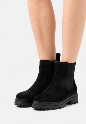 Clenkove Topanky Anna Field Kozene Klasické Ankle Boots Damske Čierne | 481-VQJWIB