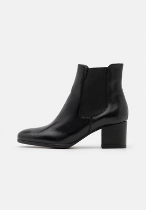 Clenkove Topanky Anna Field Kozene Klasické Ankle Boots Damske Čierne | 924-OBHPMA