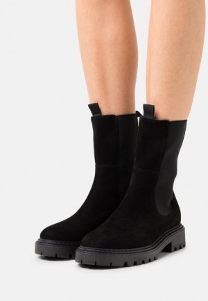 Clenkove Topanky Anna Field Kozene Klasické Ankle Boots Damske Čierne | 814-YXADGL