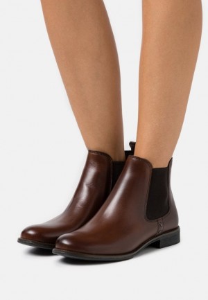 Clenkove Topanky Anna Field Kozene Klasické Ankle Boots Damske Hnede | 716-QSPYKD