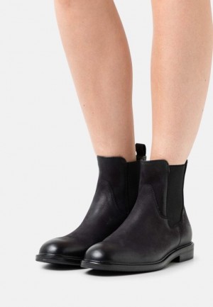 Clenkove Topanky Anna Field Kozene Klasické Ankle Boots Damske Čierne | 630-WHMGLB